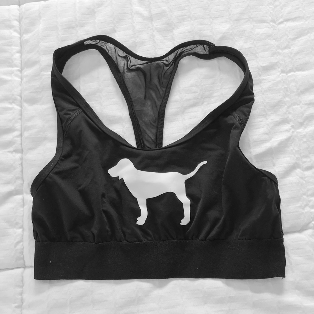 Black sports bra